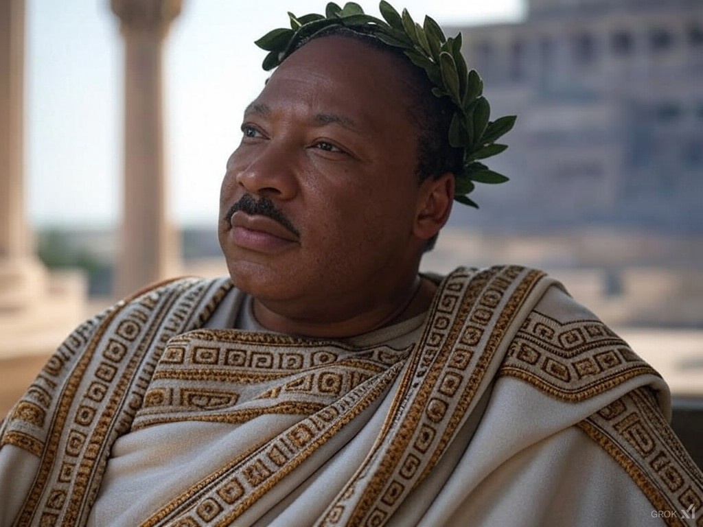 Martin Luther King as a Roman Emperor